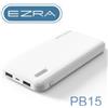 EZRA MINI POWER BANK CARICATORE PORTATILE PER CELLULARE 2 PORTE USB 5V 10000MAH 2.1A