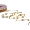 Furlanis - Velo Bordi Raso con Tirante Centrale, Nastro Decorativo per Confezioni, Bomboniere, Tessuto Italiano - Senape, 6 mm x 50 m