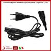 Universale CAVO CORDA ALIMENTAZIONE POWER CORD PRESA ITALIANA BIPOLARE 2 POLI IEC320 C7