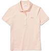 Lacoste Stretch Cotton Piqué Short Sleeve Polo Shirt Rosa 36 Donna