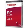 Toshiba Bulk L200 Slim 1tb Hard Disk Drive Argento 2.5´´