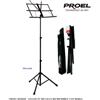 PROEL RSM600 LEGGIO PROFESSIONALE PIEGHEVOLE REGOLABILE IN ALTEZZA CON CUSTODIA