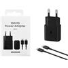 Samsung Caricabatteria Originale Samsung + cavo type-C 15 W ricarica rapida EP-T1510