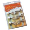 Alice MECCANICHE Chiavette cromate per chitarra acustica MECCANICA COMPLETA 3+3 D+S
