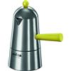 LAVAZZA CAFFETTIERA CARMENCITA POP MANICO GIALLO DA 3 TAZZE IN ALLUMINIO LUCIDO