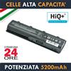 HiQ+ Batteria per Portatile HP 593554-001 Alta Capacità (Potenziata)