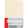PLASTILINE Plastilina 7155T - Panetto di Plastilina- Pasta modellabile, alta precisione - Modellare, scolpire, plasmare - durezza 3 (media) - 750g - Colore avorio. Prodotto in Francia