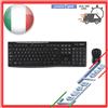 Logitech Tastiera Mouse Logitech MK270 Wireless QWERTY Italiano Combo PC