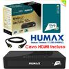 Humax DECODER TIVUSAT HD ORIGINALE HUMAX TIVUMAX PRO 2022 BOLLINO CERTIFICATO CAVO INC