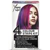 Stargazer Yummy Kit di strisce per tinta semi-permanenti, per capelli