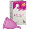 Eco-Cup, Coppetta Mestruale Made in Italy, Coppetta Mestruale in Silicone Medicale, Comoda, Ecologica, Economica, Riutilizzabile, Colore Rosa, Taglia 1