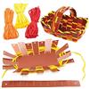 Baker Ross AX289 Kit Tessitura Cestini In Rafia Festival Del Raccolto - Confezione Da 4, Crea Le Tue Decorazioni, Arte Creativa E Forniture Per Artigianato Per Bambini Da Progettare E Decorare