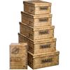 5 five simply smart Five - Set di 6 scatole effetto cassettone
