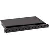 Intellinet Cassetto Ottico 19'' 12 porte LC Duplex Nero Fisso