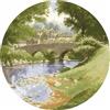 Heritage Crafts Heritage JCRV310-A - Kit per punto croce, motivo: Aida Flussufer (A), 25,5 cm