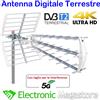 ANFEL Antenna Tv Esterna Digitale Terrestre Direttiva Alto Guadagno Canali 21-48 UHF