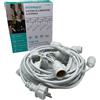 cordoniera catena luminosa esterno e27 10 mt bianco nero esterno interno giardin