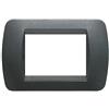 BTICINO Placca 4 Moduli Acciaio Scuro Bticino Living Int. BTICINO L4804PA Placca 4 Modul