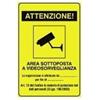 GBC Cartello Adesivo "area Videosorveglianza" 18x12cm GBC 67375040 Cartello Adesivo