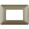 BTICINO Placca Matix 3 Moduli Titanium BTICINO AM4803MTA Placca Matix 3 Moduli Titanium