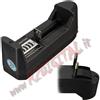 CARICATORE per BATTERIE 18650 14500 16340 UNIVERSALE AC DC 450mAh TRASFORMATORE