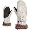 Ziener Muffolo da sci a LED da bambina, per sport invernali, caldo, traspirante, stampa terazzo, 6,5