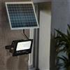 LGVSHOPPING Faro Led 100W Con Pannello Solare Crepuscolare + Telecomando IP67 100 W