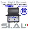 Elar elettronica Centralino antenna TV 2 ingressi 40dB regolabile UHF VHF filtro 5G