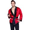 Leg Avenue Costume Bachelor Accappatoio e False Tubo Bordeaux/Nero Taglia