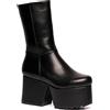 LAMODA Shadow Cries, Mid Calf Boot Donna, in Poliuretano Nero, 40 EU