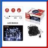 ARRANGO LUCI DI NATALE CATENA LUMINOSA 400 LED BIANCA FREDDA FILO VERDE INTERNO ESTERNO