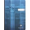 Clairefontaine 9542C Un taccuino brossurato con dorso in tela - A5 14,8x21 cm - 192 pagine a quadretti piccoli - Carta Bianca 90g - copertina in carta laminata colore casuale