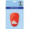 Ursus 19470066 - Perforatrice con Leva, Piccola Auto Giocattolo, Colore Rosso, Motivo punzonato, ca. 16 mm, in plastica con punzonatura in Metallo, Adatta per grammature da 160 220 g/m²