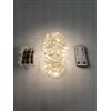 Maka Luci di natale con filo in rame 30 metri 300 led a batteria o presa multicolori