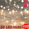 Luci Di Natale Catena Luminosa Natalizia Led Micro Filo Di Rame 20/30/50/100 Led