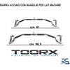 Toorx Barra Lat Machine con 2 maniglie 61 cm o 96.5 cm trazioni panche stazioni