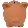 MAIALINO SALVADANAIO TERRACOTTA PORTA MONETE BANCONOTE SOLDI FESSURA SUPERIORE