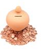 CLASSICO SALVADANAIO TERRACOTTA PORTA MONETE BANCONOTE SOLDI FESSURA SUPERIORE