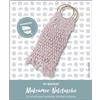 Pracht Creatives Hobby 5953-60151 Set di artigianato per la creazione di una borsa in rete macramè, set completo di cordoncino in carta riciclata rosa chiaro, anelli in legno e istruzioni