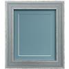 FRAMES BY POST Scandi - Cornice portafoto blu invecchiata con passepartout blu e pannello posteriore 40,5 x 30,5 cm, per immagini da 30,5 x 25,4 cm