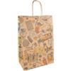 Garcia de Pou garcía di POU 801.51 Sacchetti SOS con Manici Vintage, NATURALE Kraft, 80 G/m2, 20 + 10 x 29 cm, Marrone