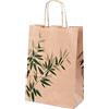 Garcia de Pou Sacchetto Sos Con Manici Feel Green 80 G/M2 20+10X29 Cm Naturale Kraft - 250 Unità