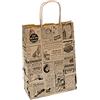 Garcia de Pou Sacchetti Sos Con Manici Times 80 G/M2 20+10X29 Cm Naturale Kraft - 250 Unità