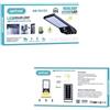 Aerbes Faro Lampione LED 20W Luce Fredda Pannello Solare Sensore Movimento 42 LED