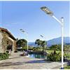 Lampione Stradale a LED 180W con Telecomando e con Pannello Solare IP66