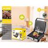 HOOMEI Piastra Elettrica 2000W Bistecchiera Regolabile con Termostato x Panini HM-5880