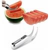 Angurello Anguria Taglia e Servi Melone Cocomero Fetta Acciaio Inox
