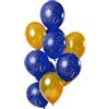 Folat 66650 Palloncini Elegant True Blue 50 Anni 30cm - 12 pezzi