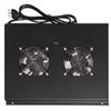 LINK MODULO DI VENTILAZIONE DOPPIO PER ARMADI LINK RACK 19'' CON TERMOSTATO ARMADIO