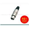 Soundsation 25x 25 PZ CONF 25 CONNETTORI XLR SOUNDSATION GO-LINK SXLR01F-B IN METALLO PROF.